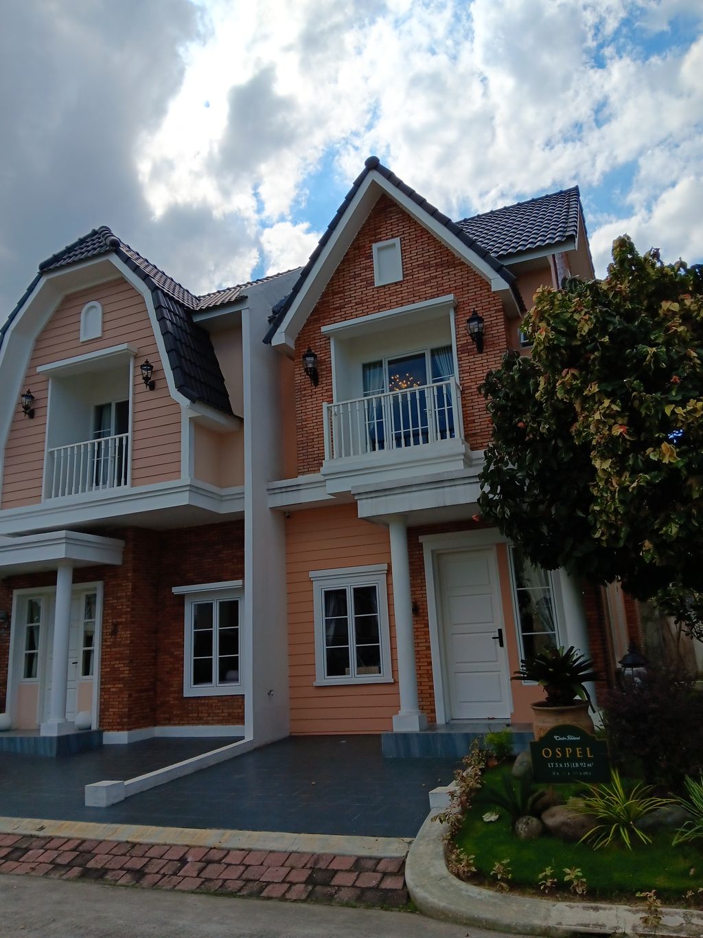 foto denah rumah tipe OSPEL perumahan MERCI CLUSTER HOLLAND