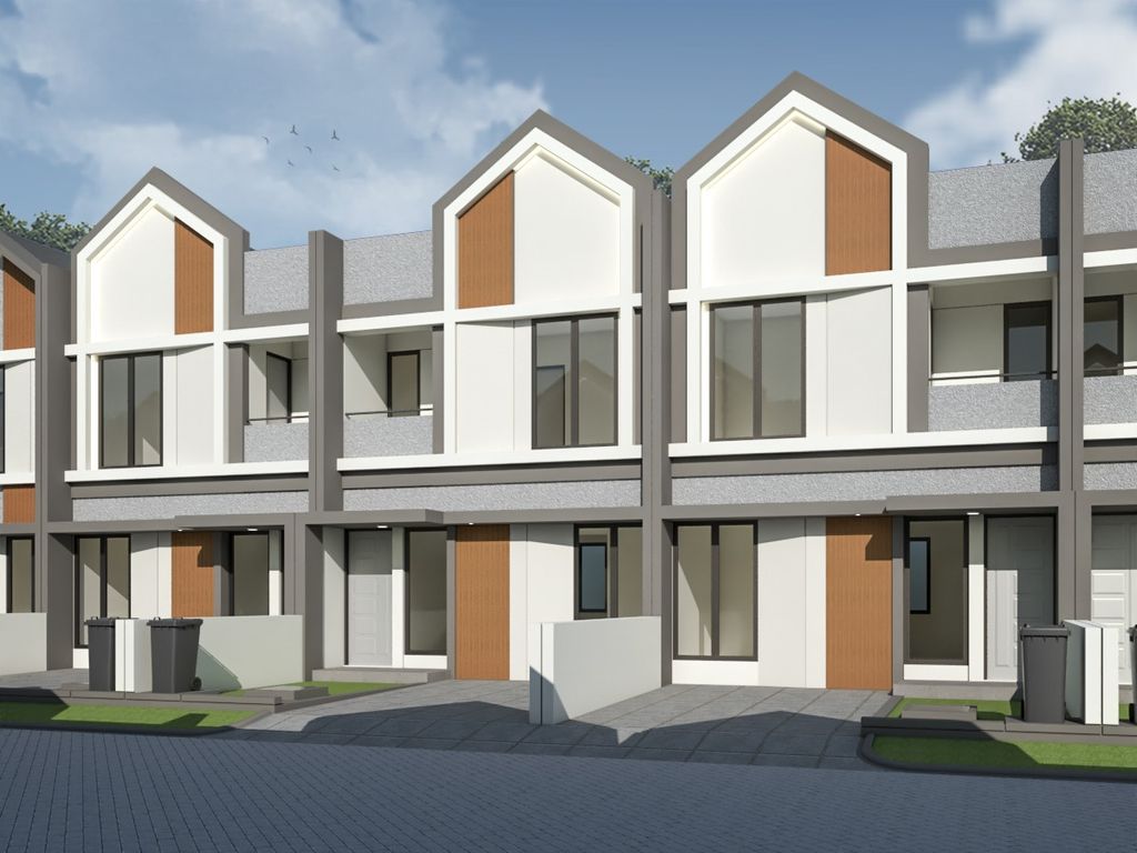 foto tampak rumah tipe ORCHID FASAD BARU perumahan Green Park Residence
