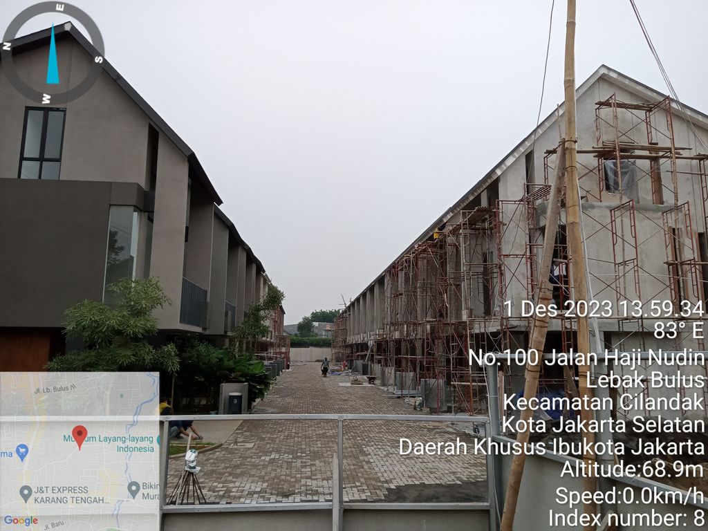 foto posisi tengah perumahan Cavana Javateak Land