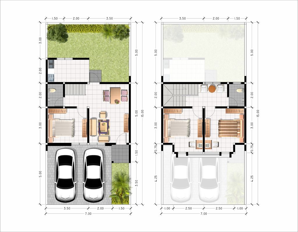 foto denah rumah tipe CANNA perumahan SAFIRA GARDEN