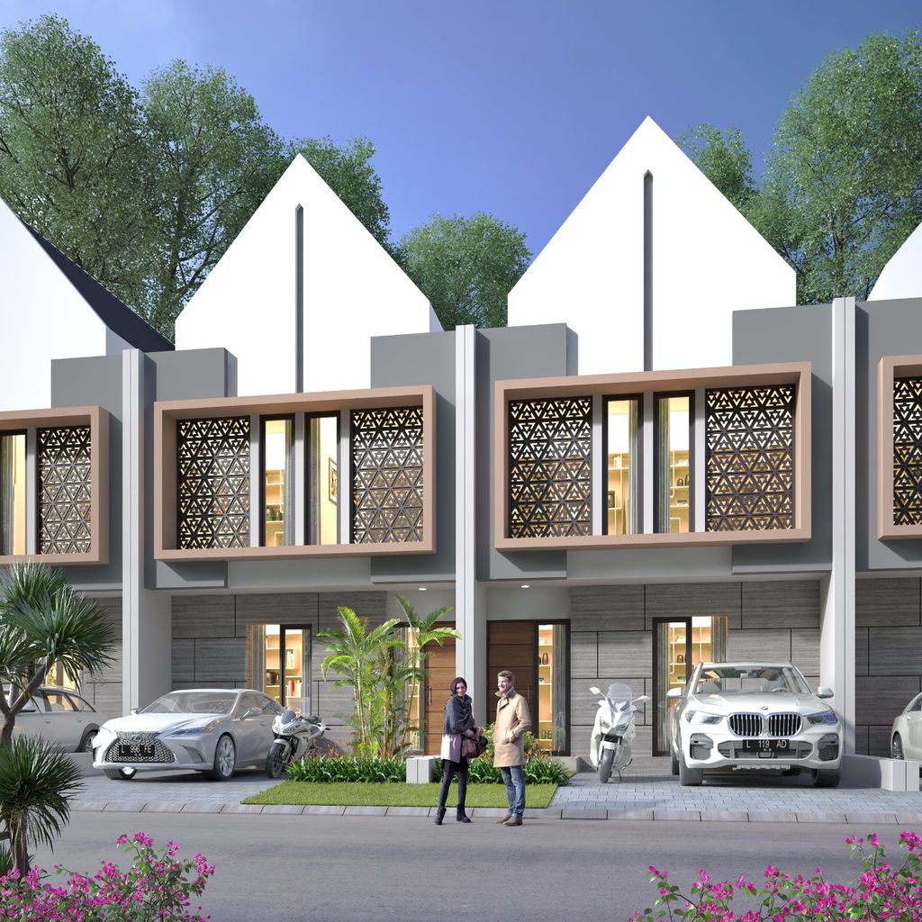 foto tampak rumah tipe MALLOW perumahan SAFIRA GARDEN