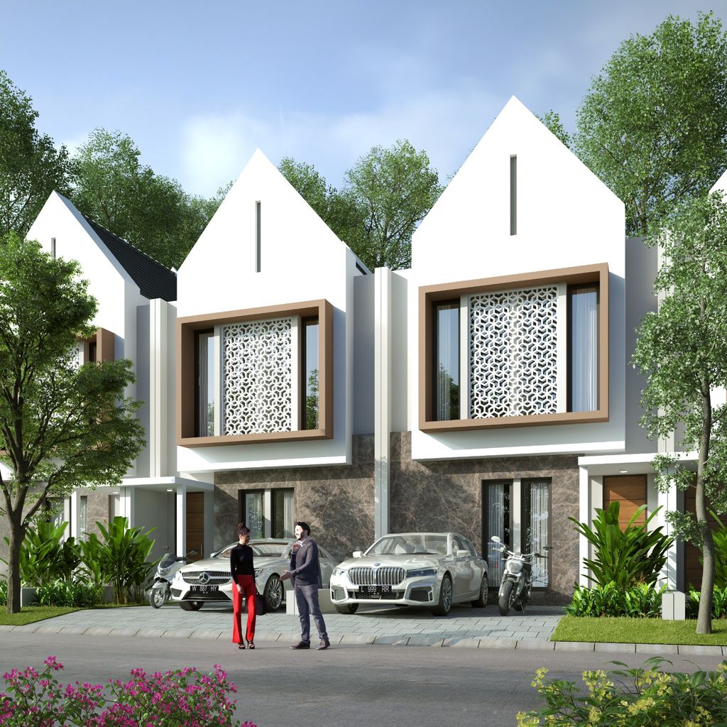 foto tampak rumah tipe CASSANDRA perumahan SAFIRA GARDEN