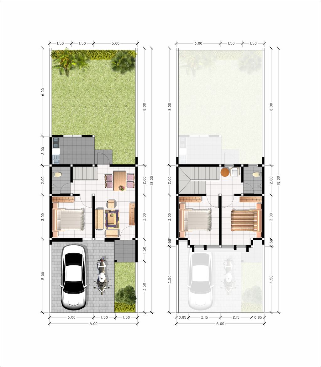 foto denah rumah tipe CASSANDRA perumahan SAFIRA GARDEN