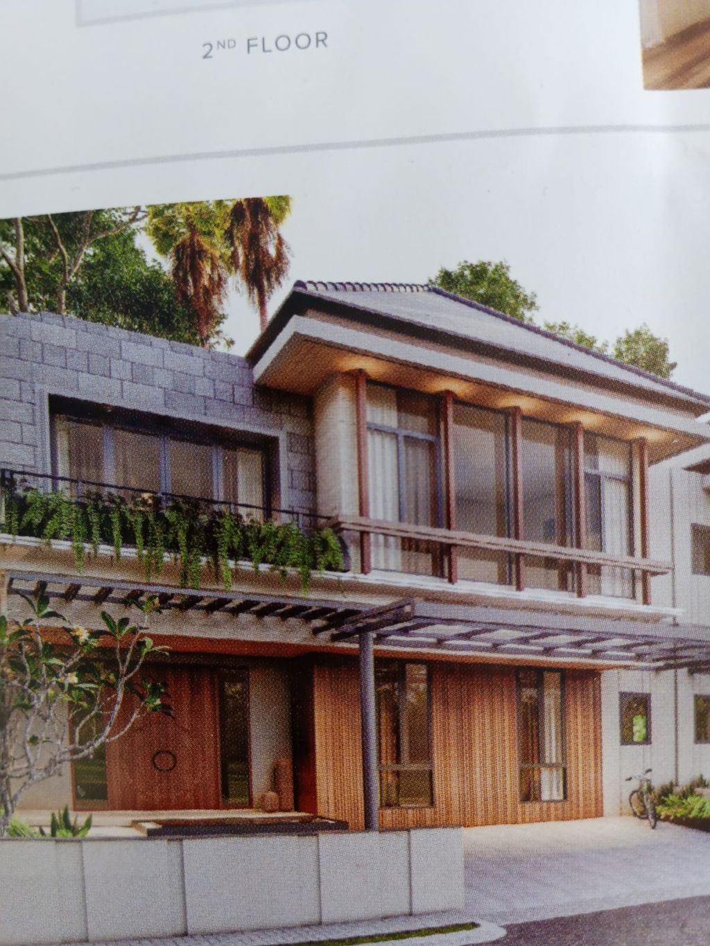 foto tampak rumah tipe TRISTAN perumahan THE GRANDIS