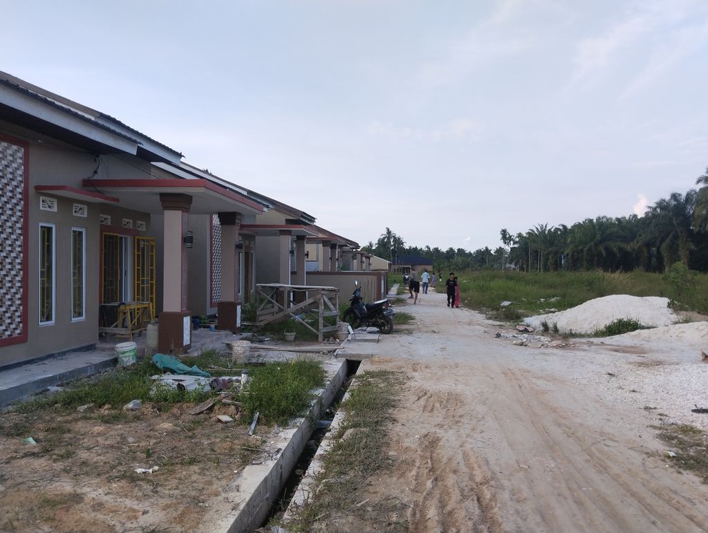 foto posisi tengah perumahan Graha asri