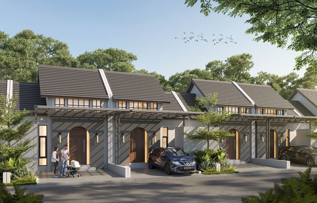 foto tampak rumah tipe CHESTER A perumahan CITRAHARMONI - CLUSTER CAMBRIDGE