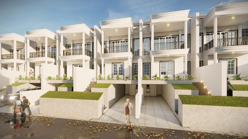 foto tampak rumah tipe EDELWEISS perumahan KAYANA ROYAL MANSION II