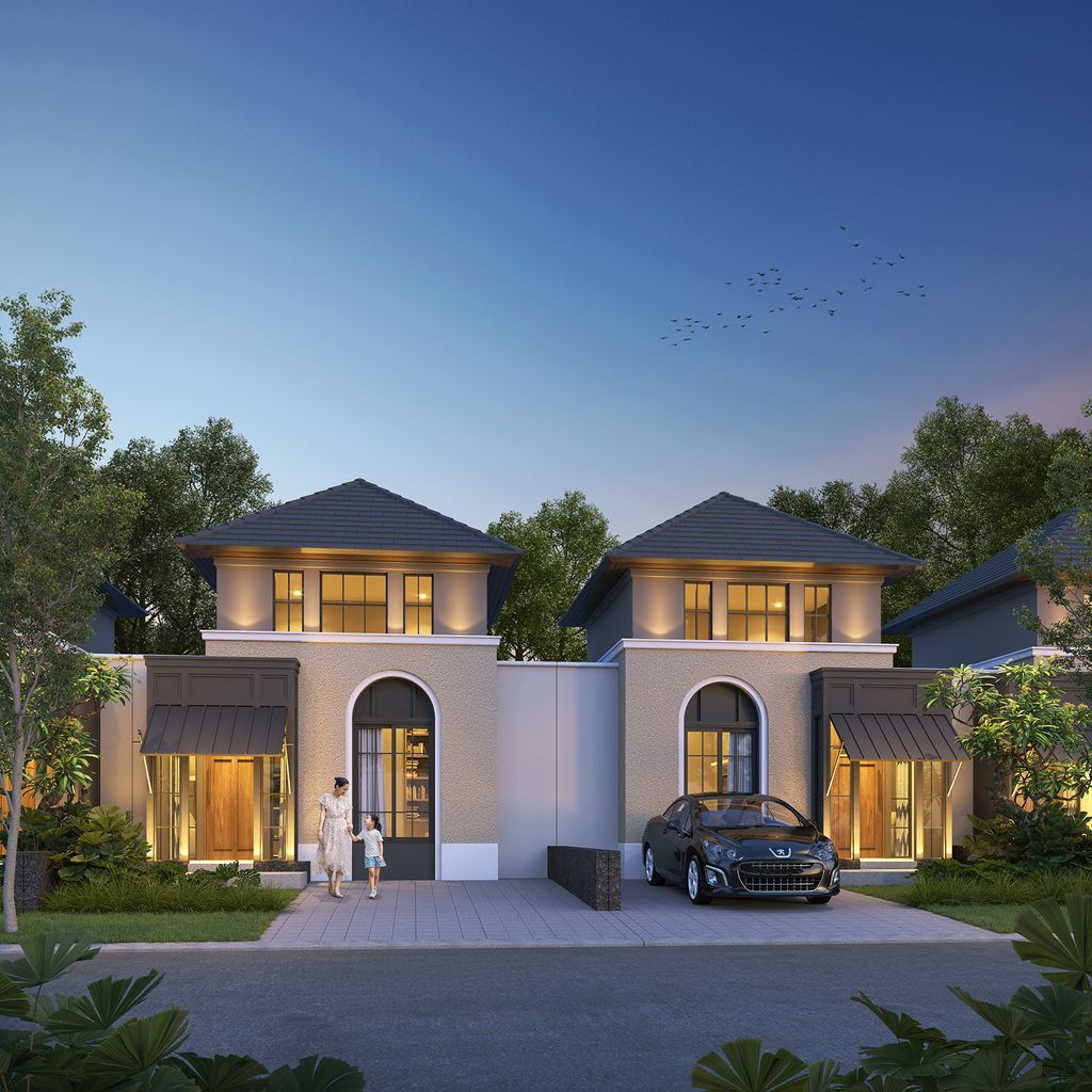 foto tampak rumah tipe BRISTOL perumahan CitraLand Puncak Tidar Malang