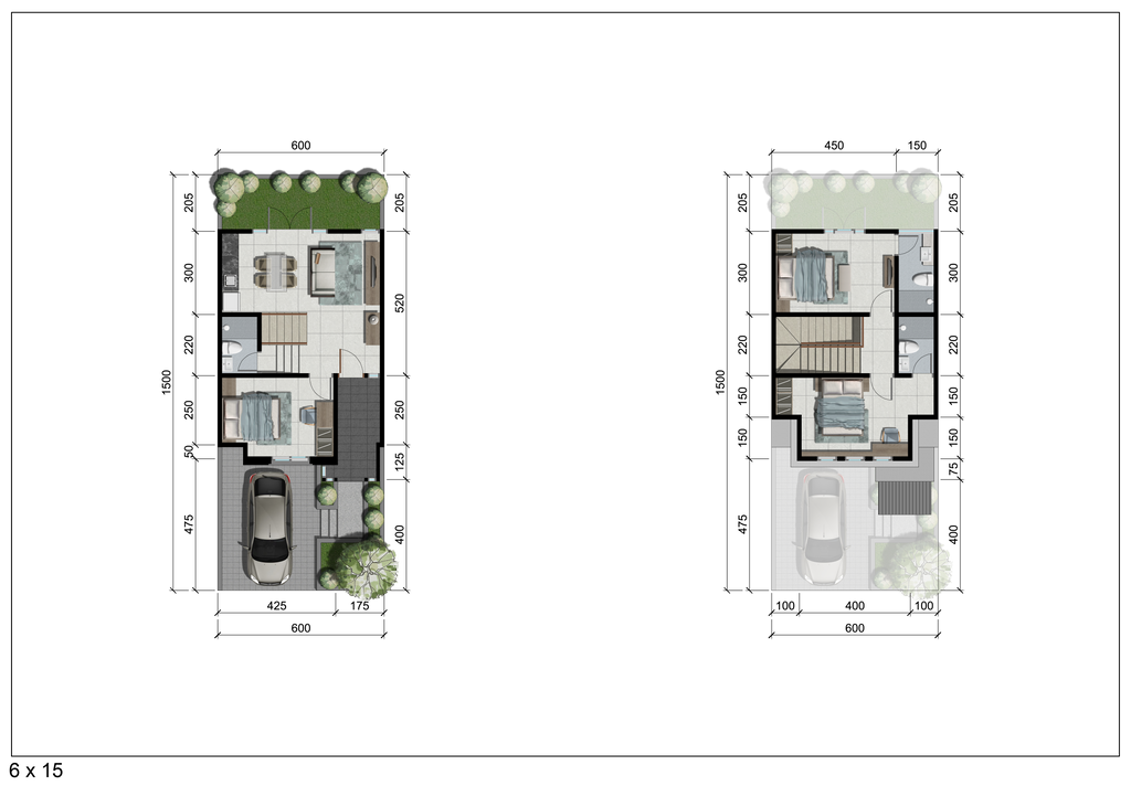 foto denah rumah tipe BRASSITE 2 perumahan CitraLand Puncak Tidar Malang