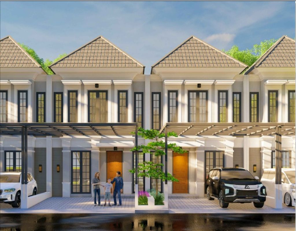 foto tampak rumah tipe California 60x64 perumahan Perumahan Beverly Lake