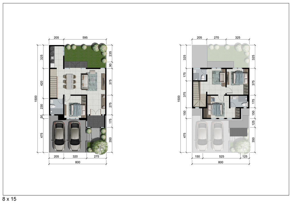 foto denah rumah tipe BRECCIA perumahan CitraLand Puncak Tidar Malang