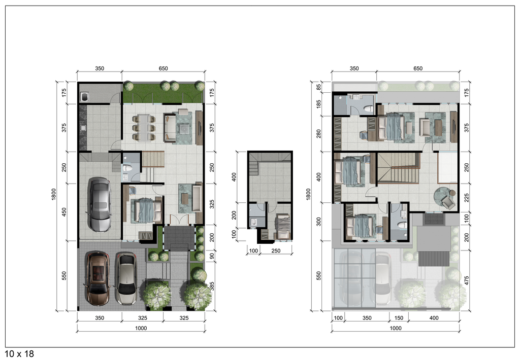 foto denah rumah tipe BARITE perumahan CitraLand Puncak Tidar Malang