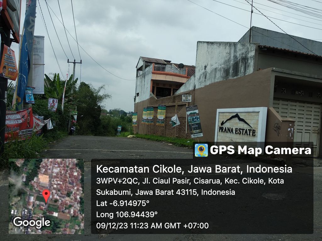 foto gerbang perumahan PRANA ESTATE