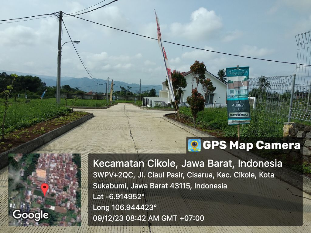 foto posisi tengah perumahan PRANA ESTATE