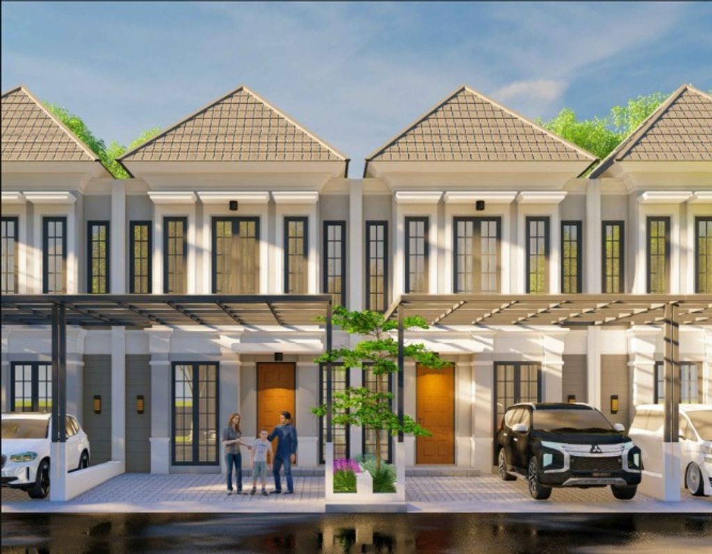 foto tampak rumah tipe Callifornia 72x64 perumahan Perumahan Beverly Lake