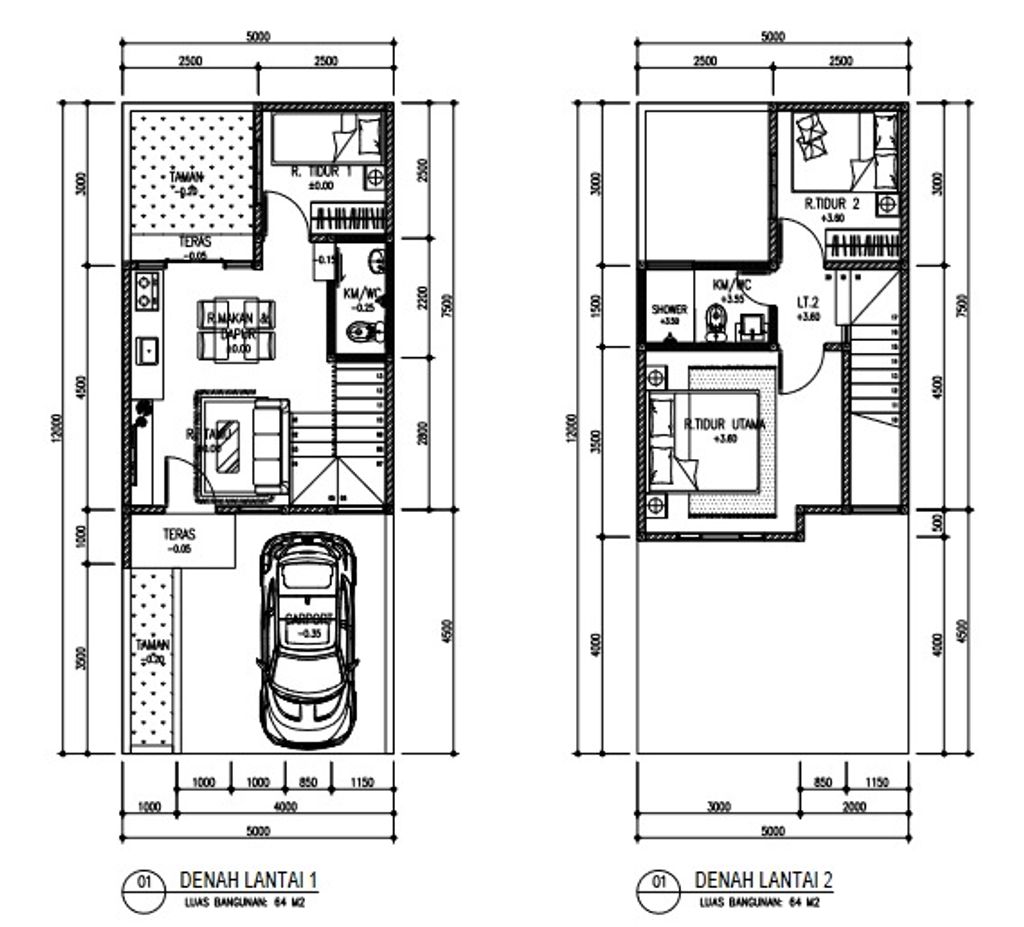 foto denah rumah tipe Lakewood 60x64 perumahan Perumahan Beverly Lake
