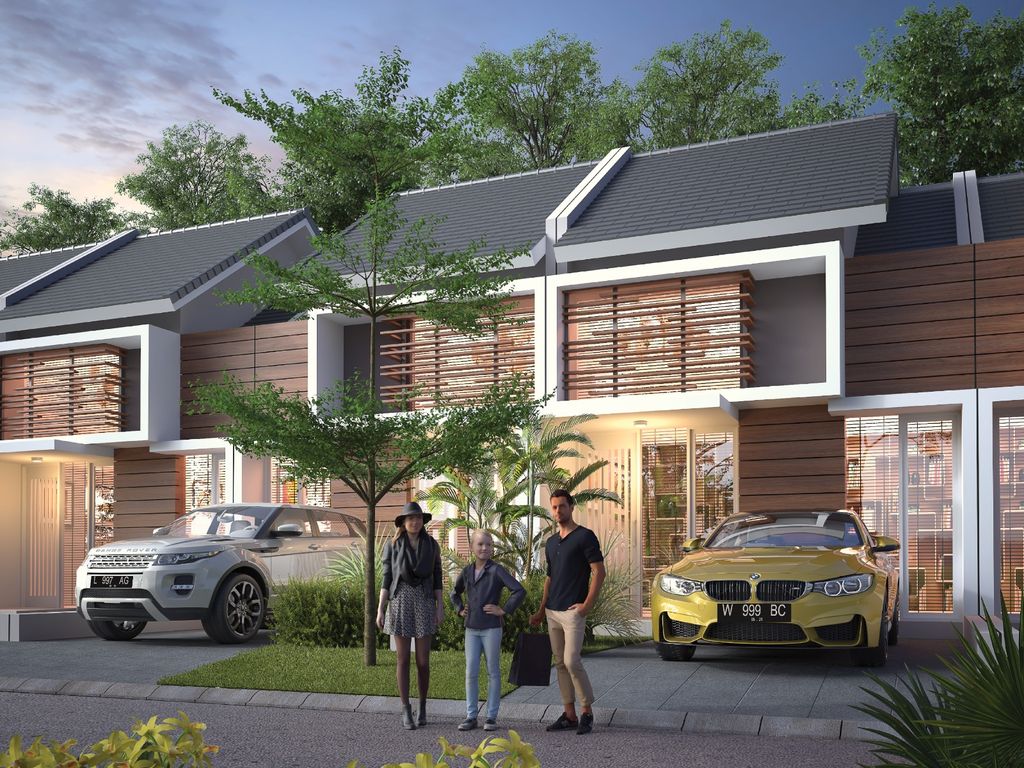 foto tampak rumah tipe DAIVA perumahan PURI SAFIRA REGENCY