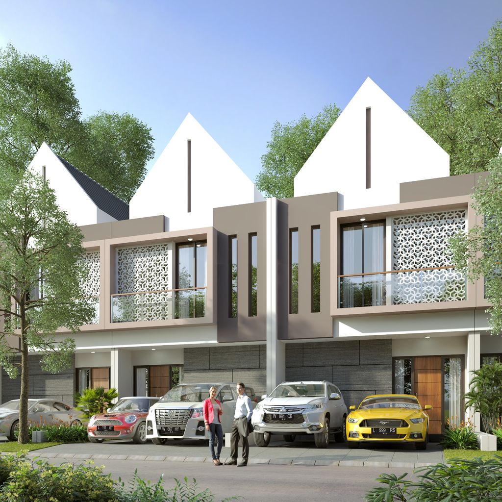 foto tampak rumah tipe WISTERIA perumahan PURI SAFIRA REGENCY