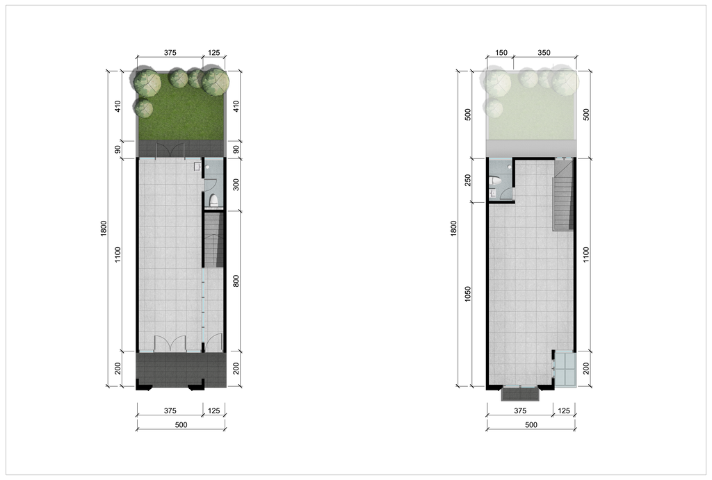 foto denah rumah tipe BIZZ HOME perumahan CitraLand Puncak Tidar Malang