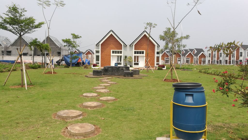 foto posisi tengah perumahan Bumi Indah Cluster Naura
