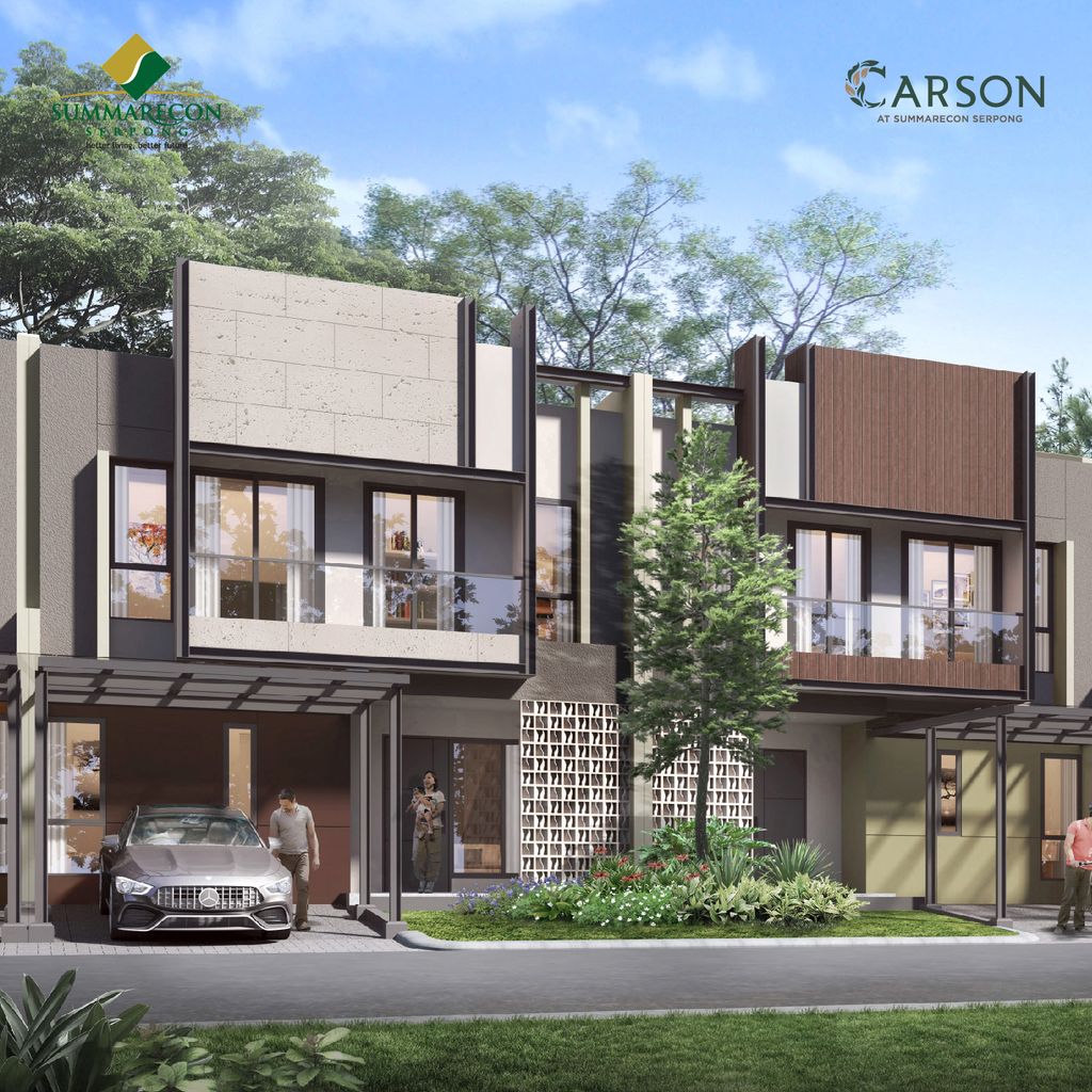 foto tampak rumah tipe L8 STD Premium 2 perumahan CLUSTER CARSON