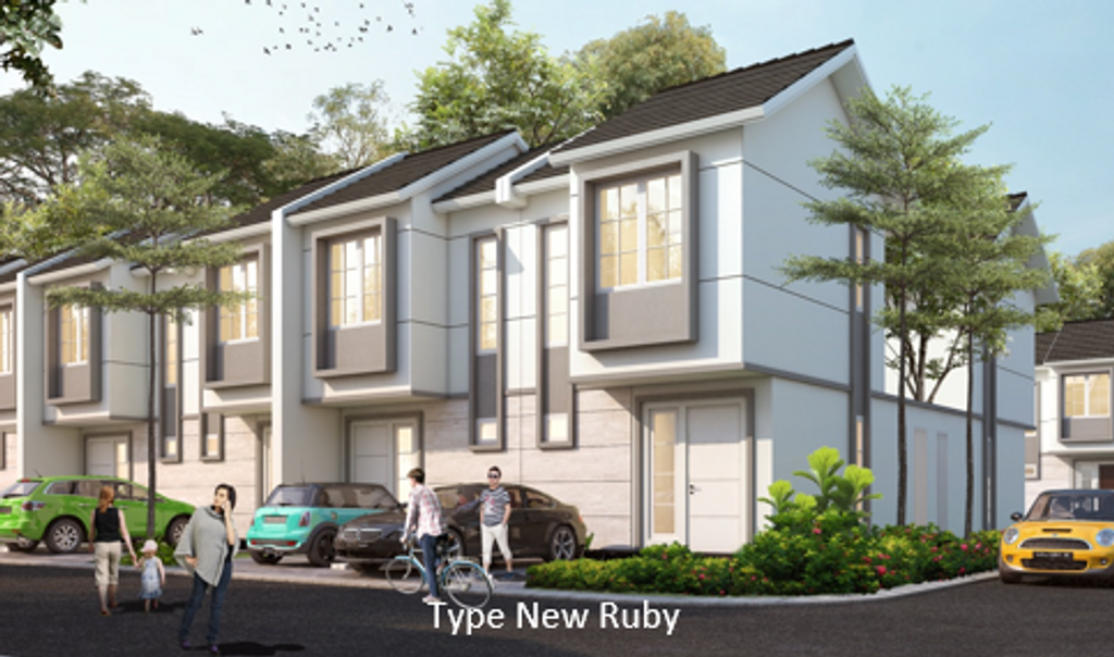 foto tampak rumah tipe NEW RUBY perumahan EMERALD NEOPOLIS - CLUSTER NEOPARK