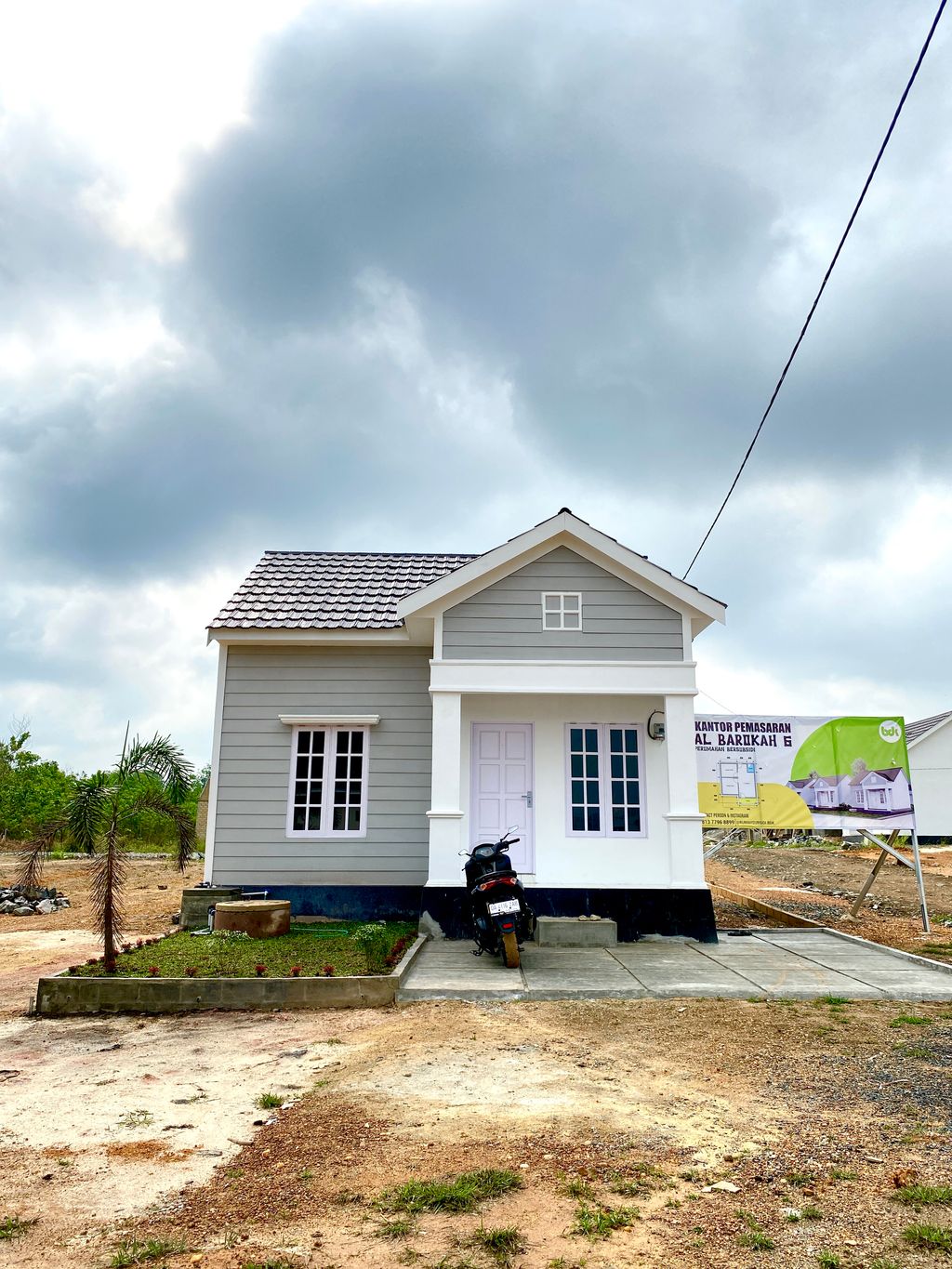 foto tampak rumah tipe 36 perumahan AL BAROKAH 6