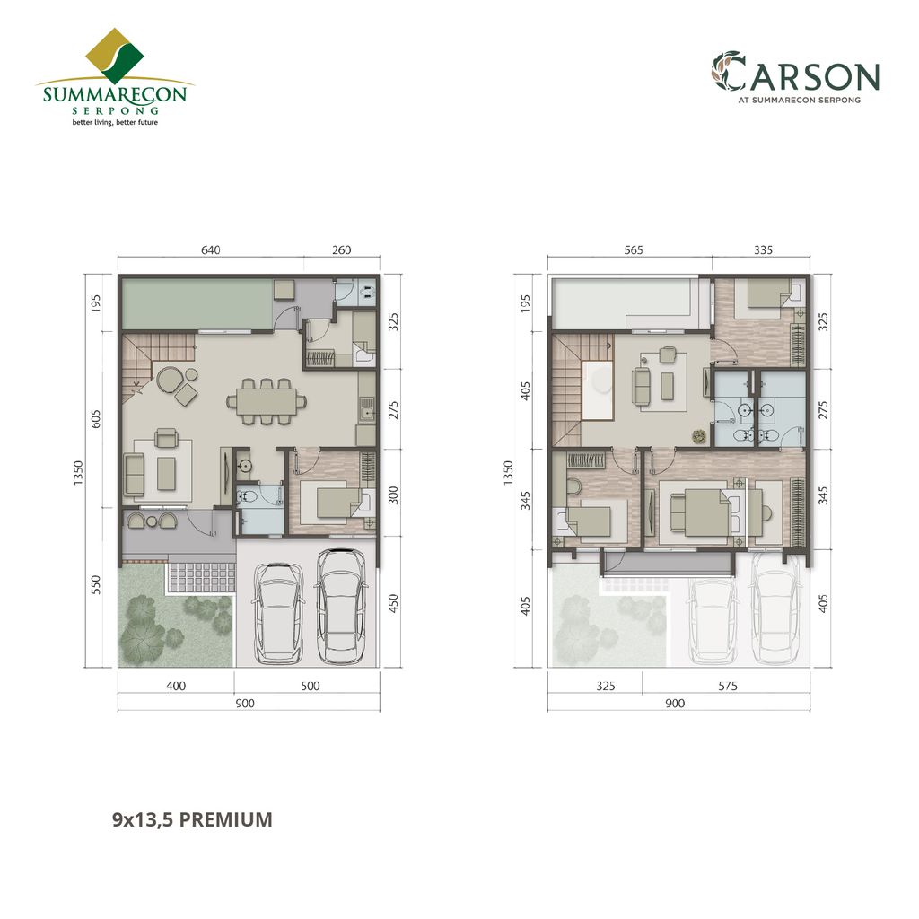 foto denah rumah tipe L9 IRR Premium perumahan CLUSTER CARSON