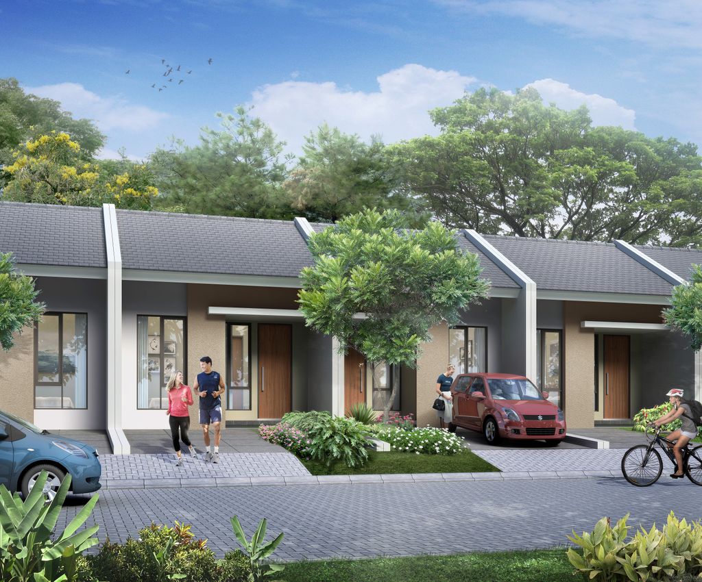 foto tampak rumah tipe AZALEA perumahan IMPERIAL SKY