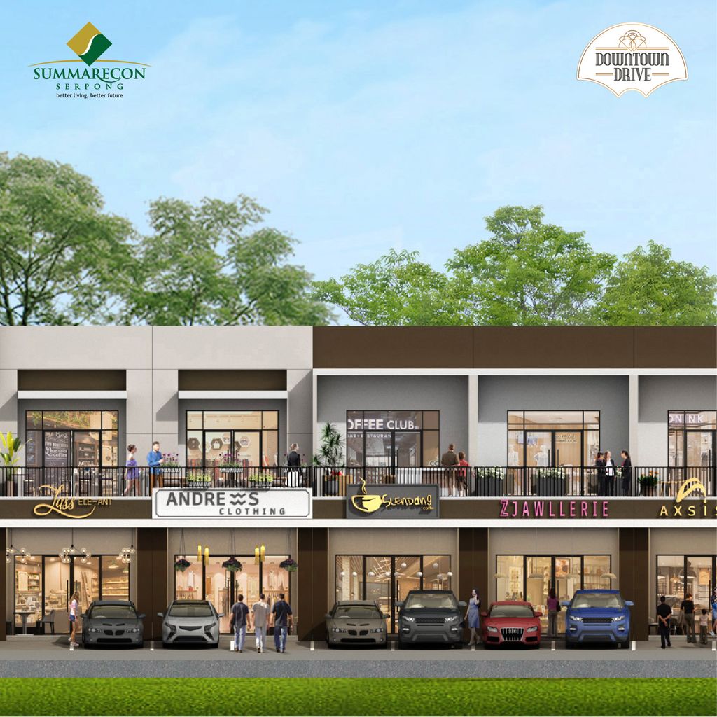 foto tampak rumah tipe 5x16 2 Lantai perumahan RUKO DOWNTOWN DRIVE (CLUSTER VOLTA)