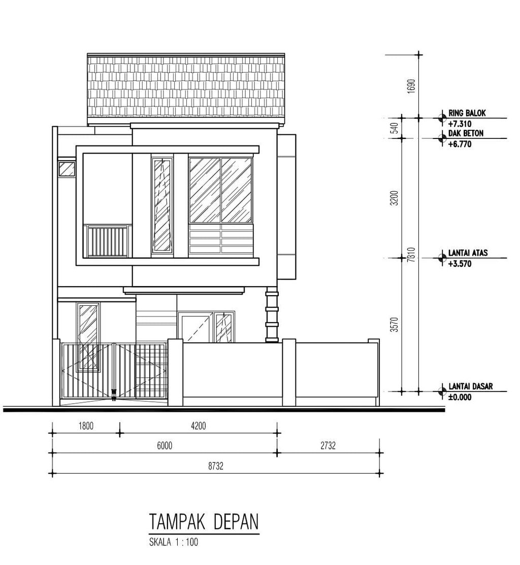 foto tampak rumah tipe Daniela Hoek 33A perumahan RUMAH PURI BETA UTARA RAYA