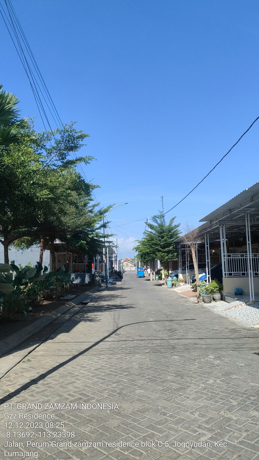 foto posisi tengah perumahan THE GRAND ZAMZAM RESIDENCE Tahap 2 'BOULEVARD CLUSTER'