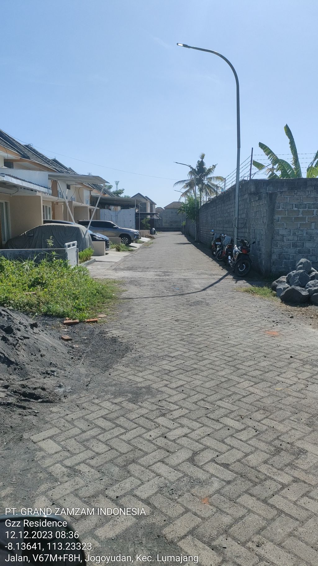 foto posisi tengah perumahan THE GRAND ZAMZAM RESIDENCE "BOULEVARD CLUSTER" TAHAP 4