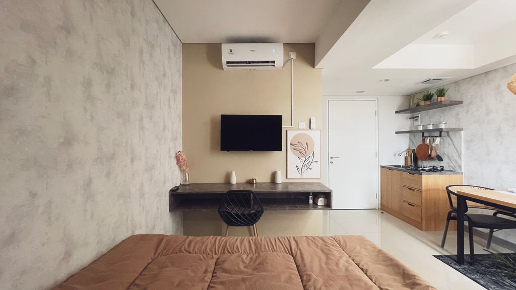foto tampak rumah tipe Studio C perumahan PERUMNAS SAMESTA MAHATA MARGONDA