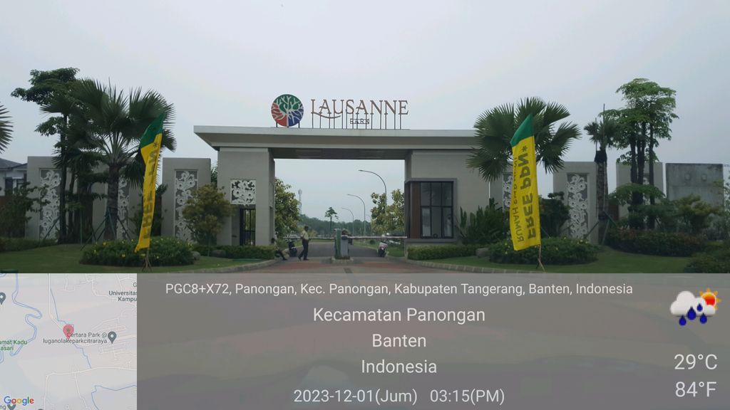 foto gerbang perumahan CITRA RAYA -CLUSTER LAUSANNE PARK