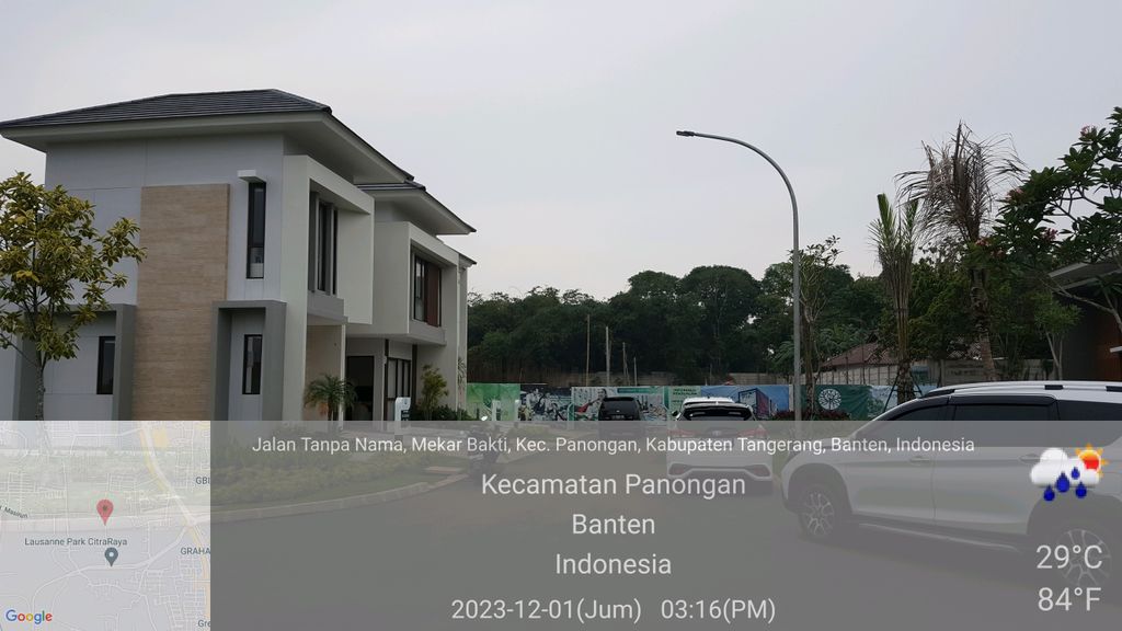 foto posisi tengah perumahan CITRA RAYA -CLUSTER LAUSANNE PARK