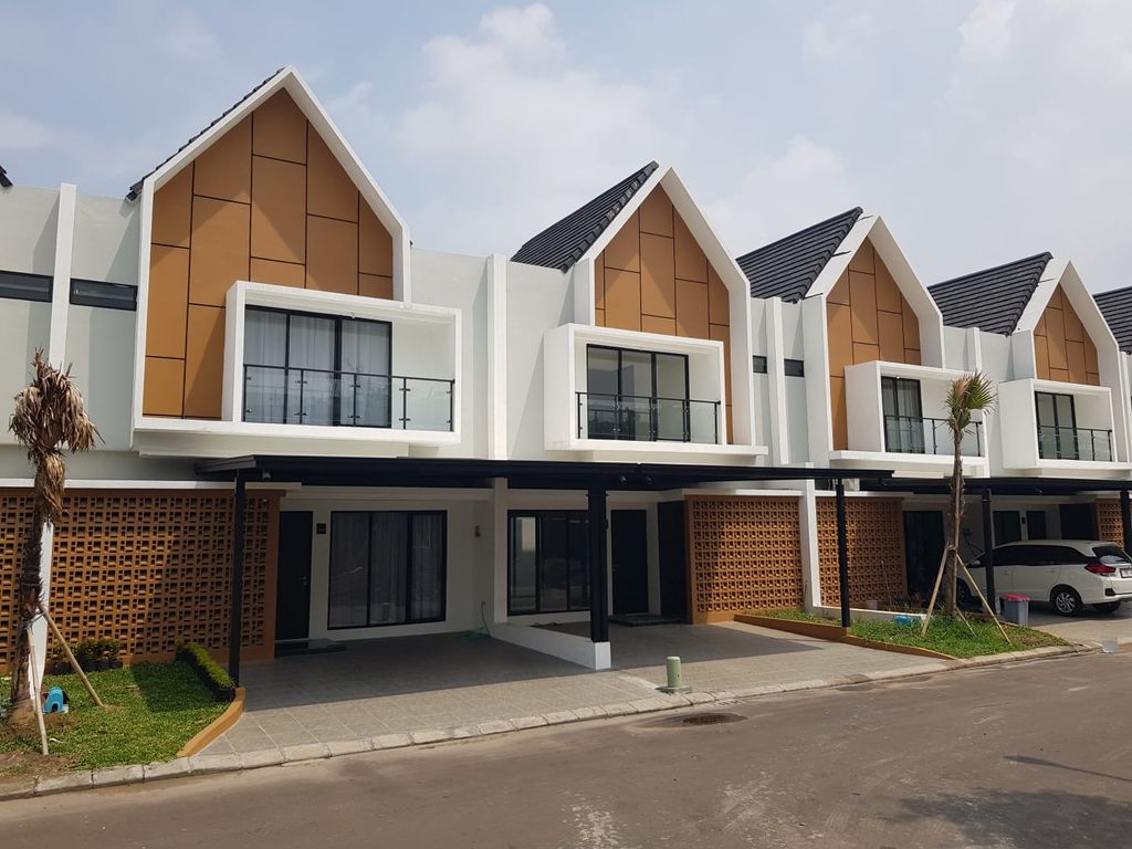 foto tampak rumah tipe Diamond perumahan Paradise Park Residence @Tanah Merah