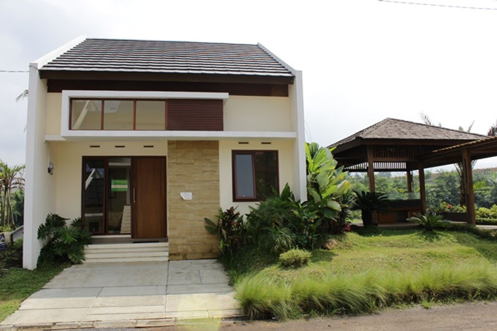 foto tampak rumah tipe 48 perumahan The Awani Residence 2