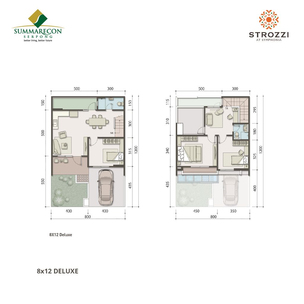 foto denah rumah tipe L8 STD Deluxe perumahan CLUSTER STROZZI