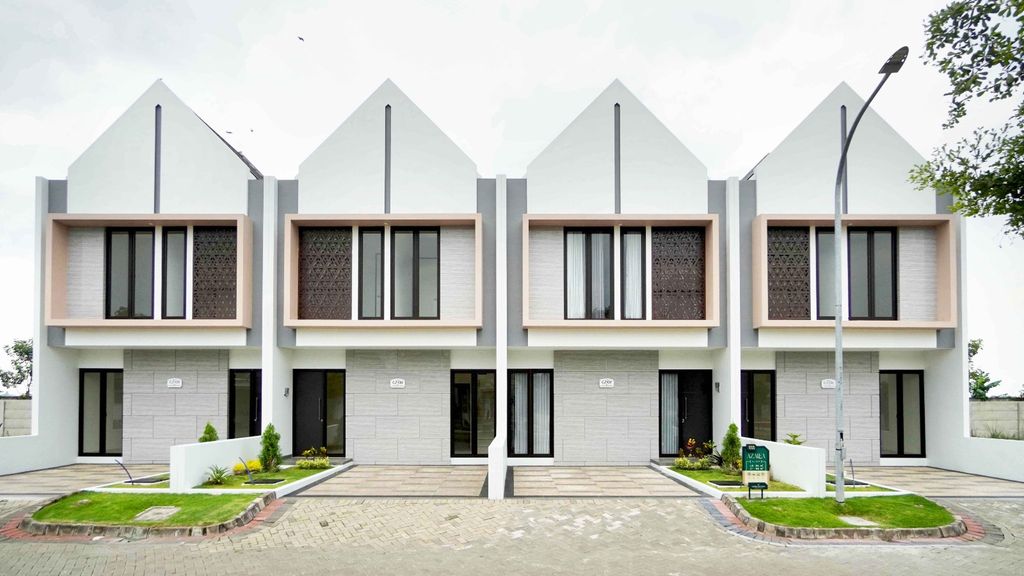 foto tampak rumah tipe AZALEA perumahan SAFIRA JUANDA RESORT