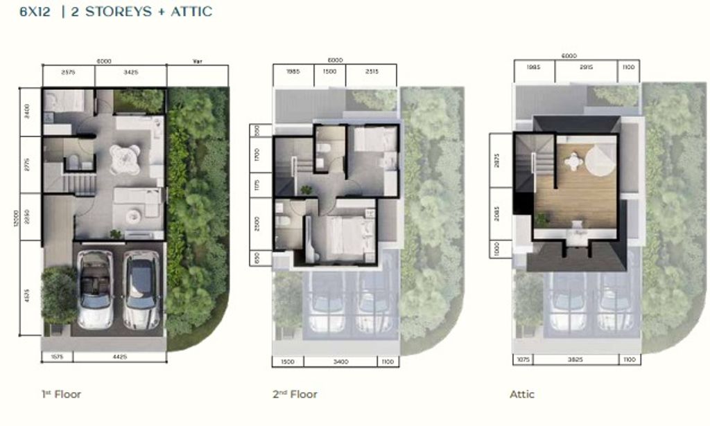 foto denah rumah tipe DIANELLA perumahan CITRAGARDEN BINTARO