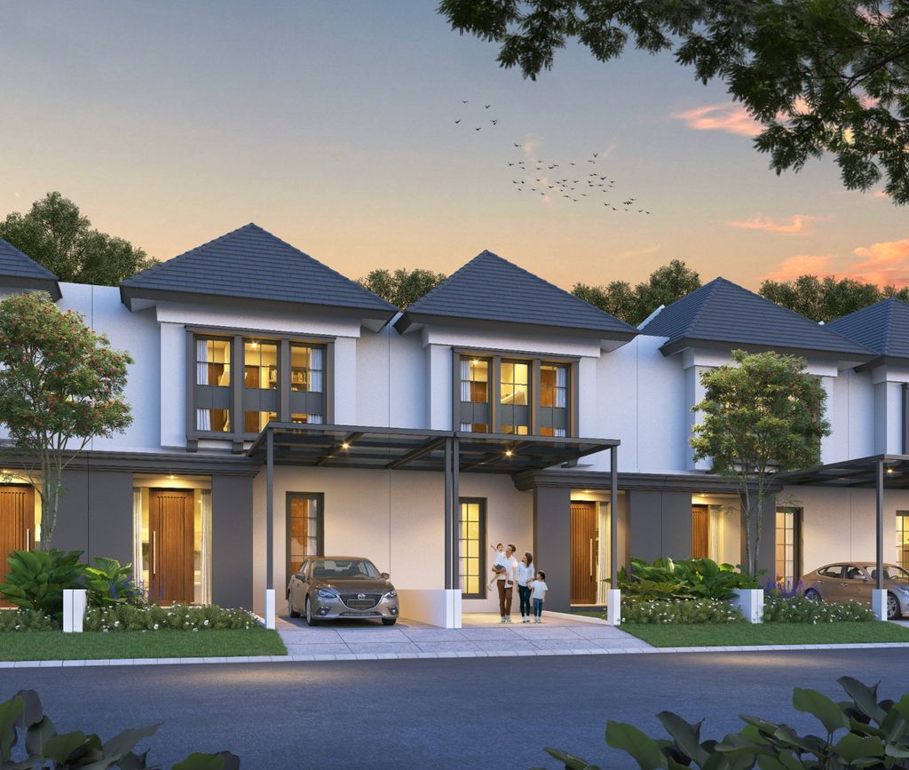 foto tampak rumah tipe ALTHENA perumahan CITRAHARMONI - CLUSTER ROTTERDAM