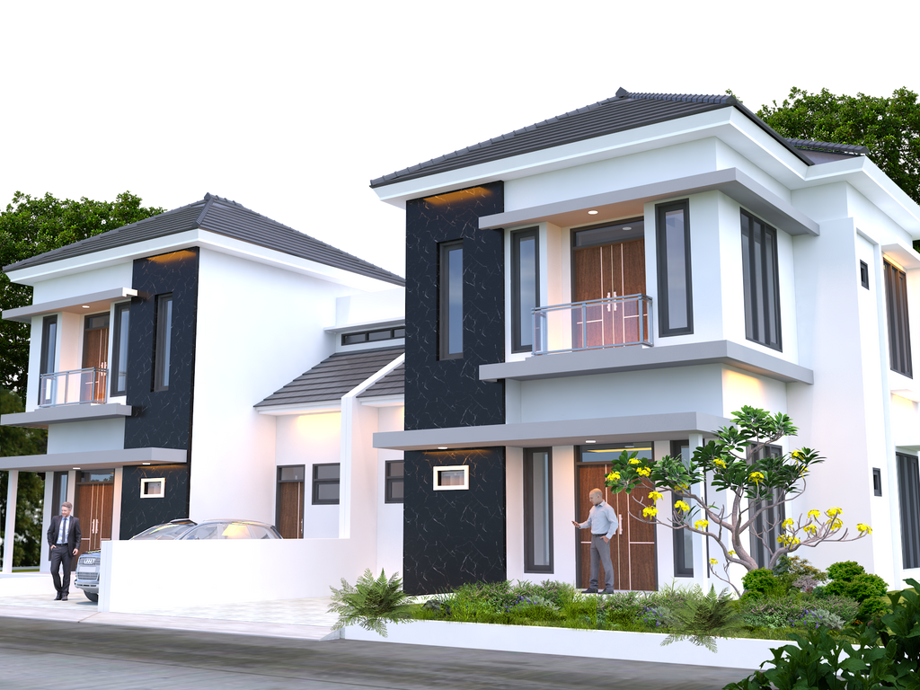 foto tampak rumah tipe 123/152 perumahan KARISMA SILIWANGI RESIDENCE THP2