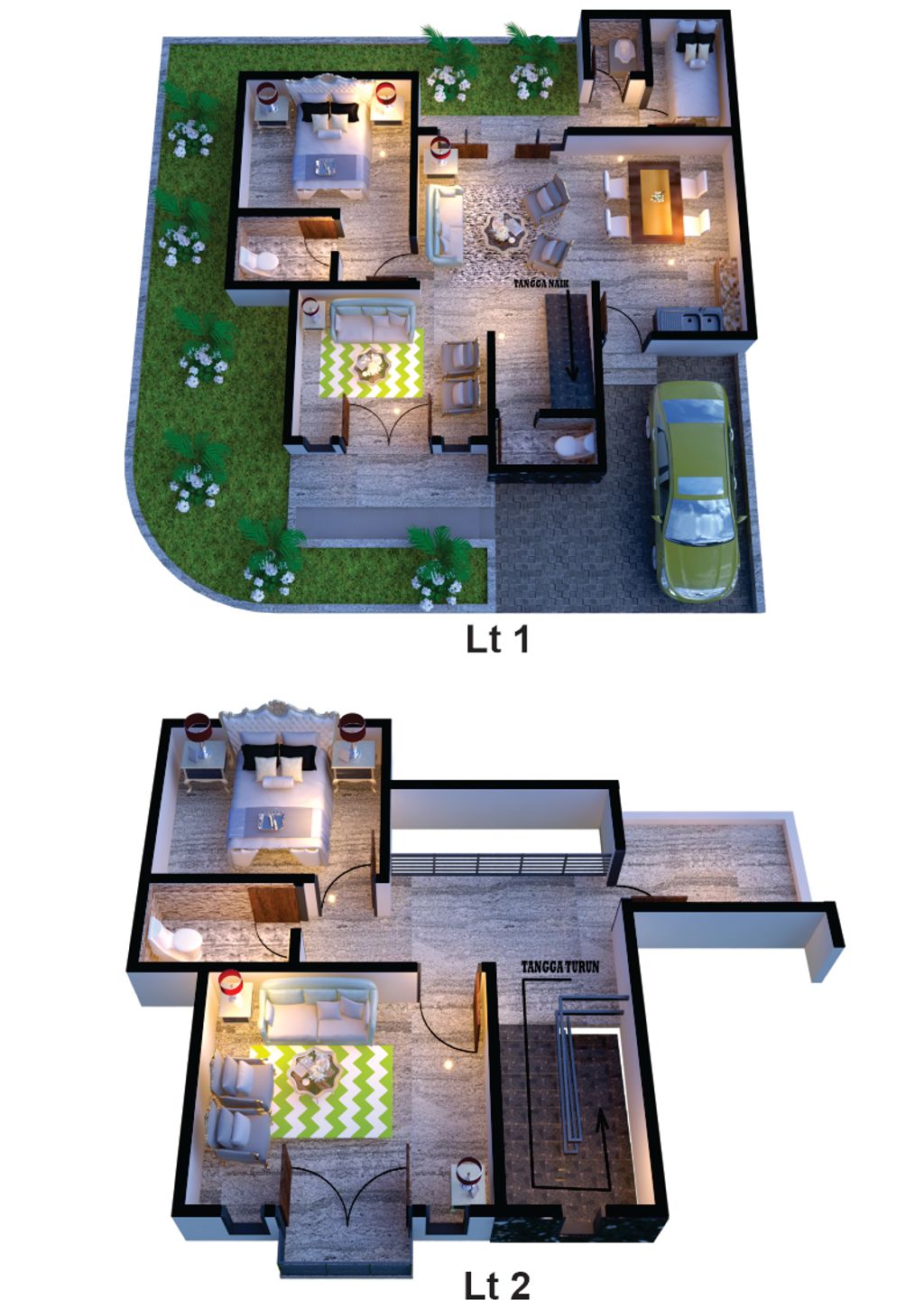 foto denah rumah tipe 123/152 perumahan KARISMA SILIWANGI RESIDENCE THP2