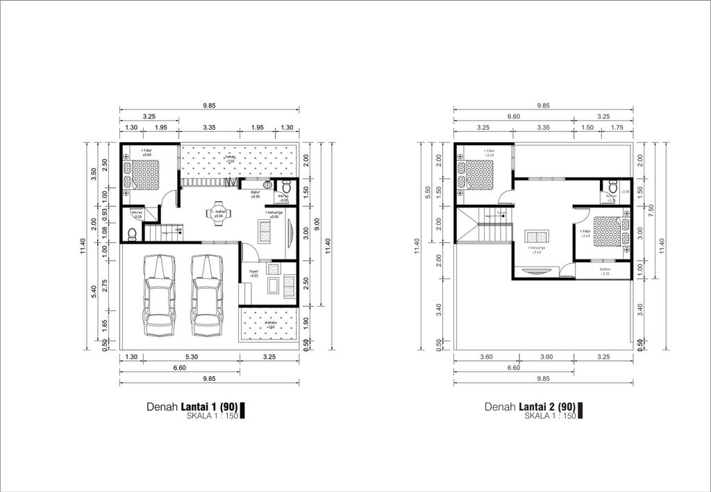 foto denah rumah tipe B.07 perumahan HARA RESIDENCE