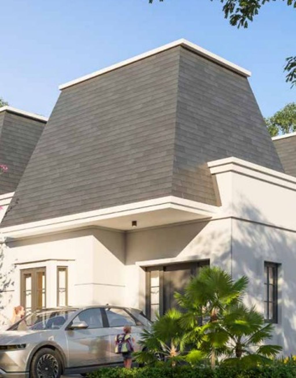 foto tampak rumah tipe RUSSELIA perumahan CITRAGARDEN BINTARO