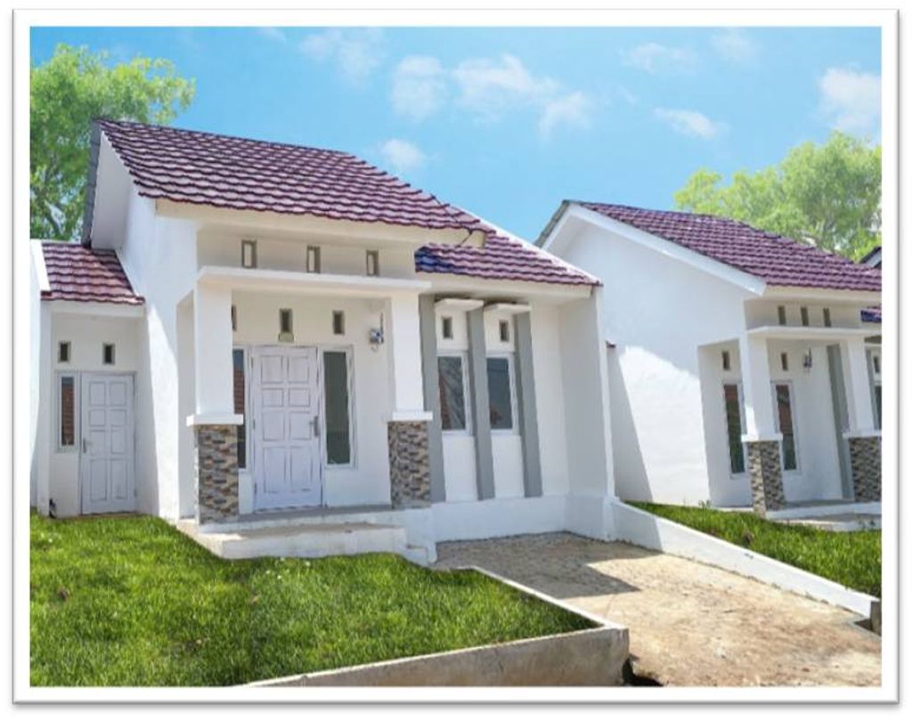 foto tampak rumah tipe BKP BLOK S perumahan PERUMNAS BUKIT KEMILING PERMAI
