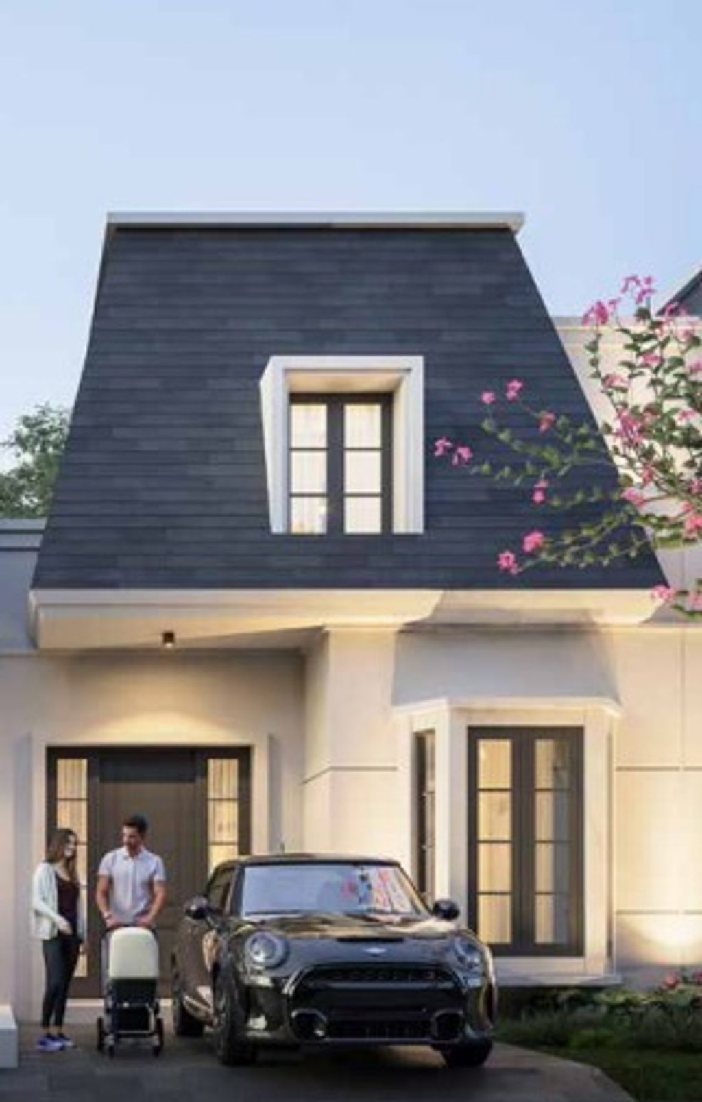 foto tampak rumah tipe RAVENIA perumahan CITRAGARDEN BINTARO