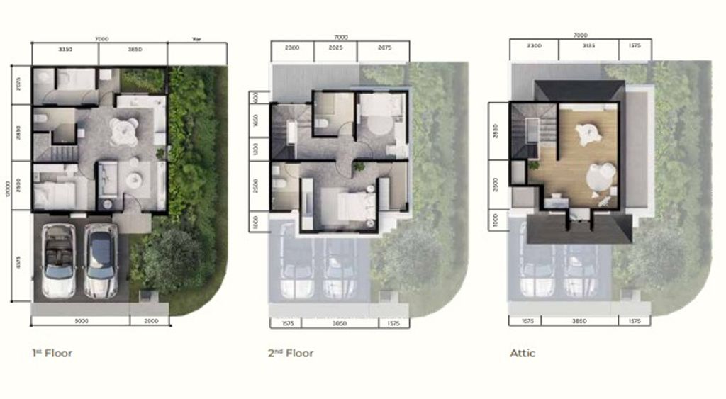 foto denah rumah tipe CALLIANDRA perumahan CITRAGARDEN BINTARO