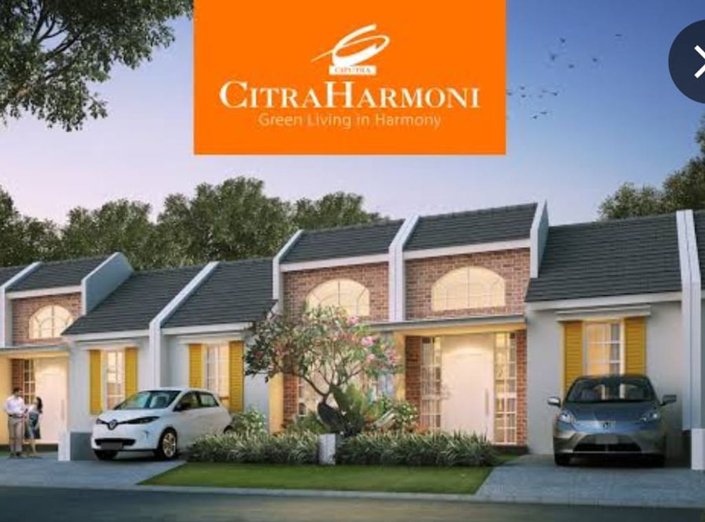 foto tampak rumah tipe MUIDEN perumahan CITRAHARMONI - CLUSTER ROTTERDAM
